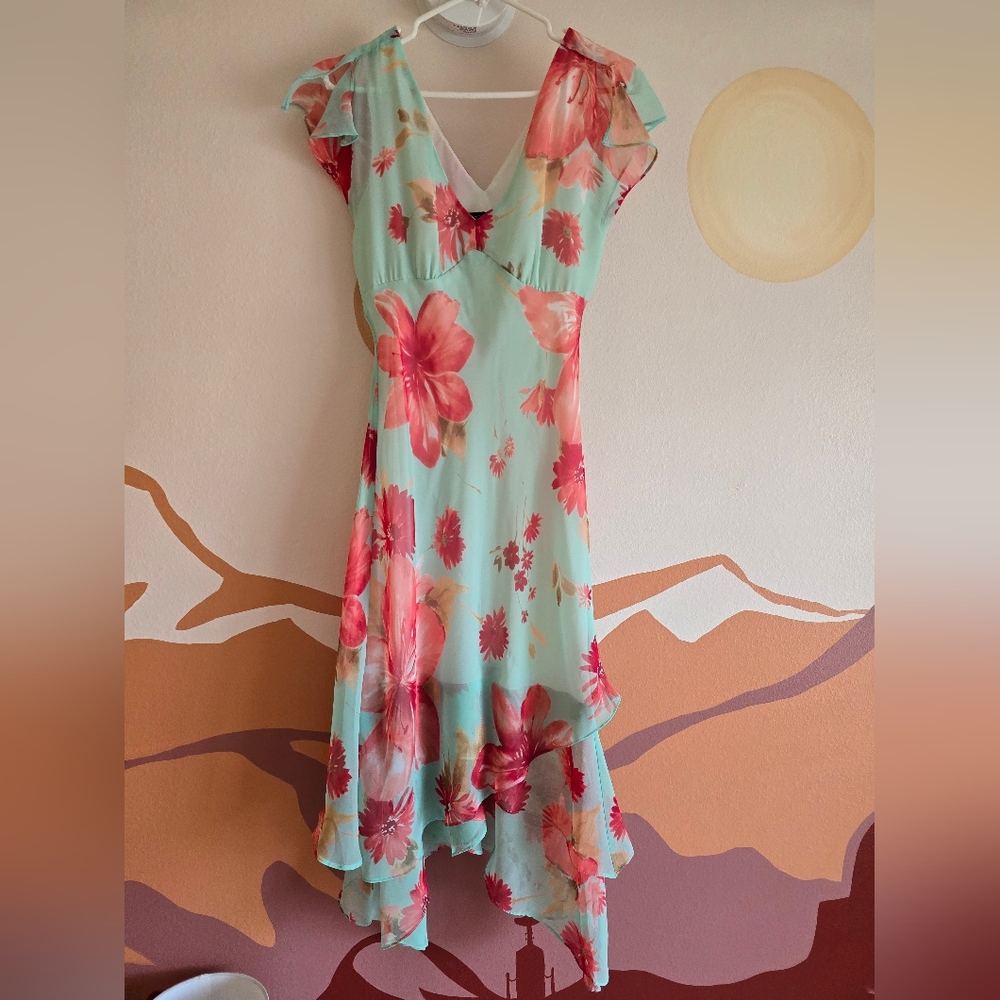 Gorgeous Floral Flowy Dress, size 8